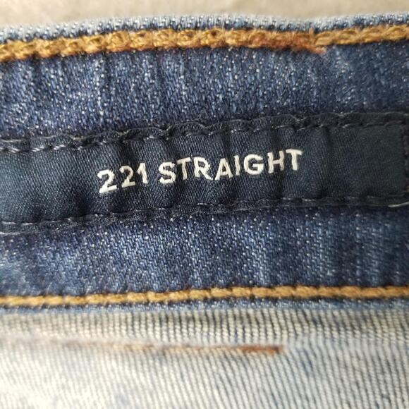 Lucky Brand Jeans Mens 34x32 Blue 221 Straight Stretch Zip Fly Straight Leg - Picture 13 of 16